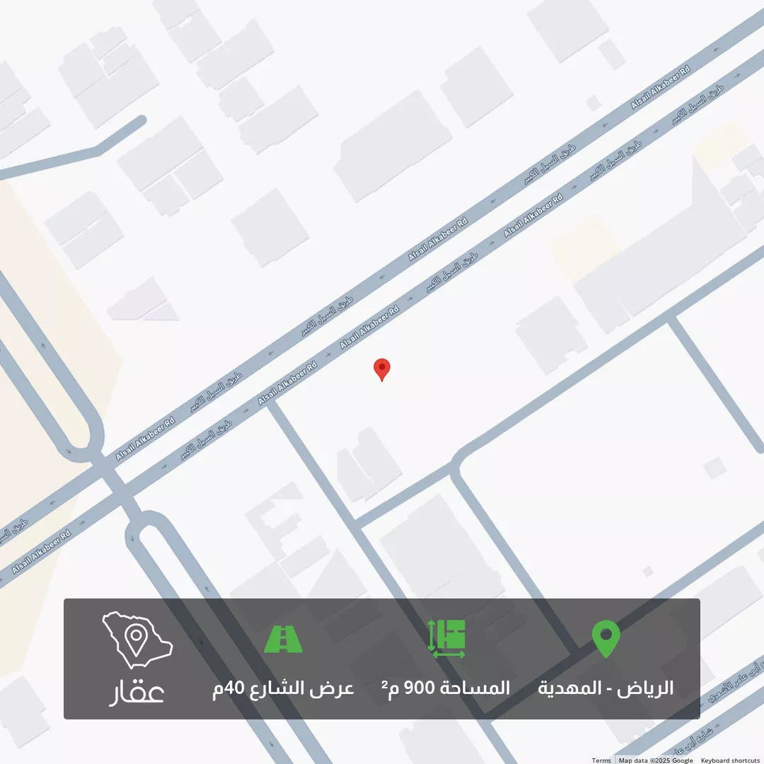 أرض للبيع في شارع السيل الكبير, حي المهدية, مدينة الرياض, منطقة الرياض 1 صورة