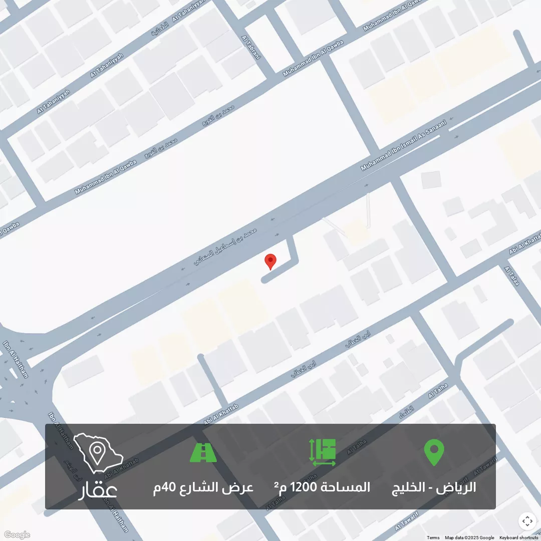 أرض للبيع في شارع الامام محمد اسماعيل الصنفاني, حي الخليج, مدينة الرياض, منطقة الرياض 1 صورة