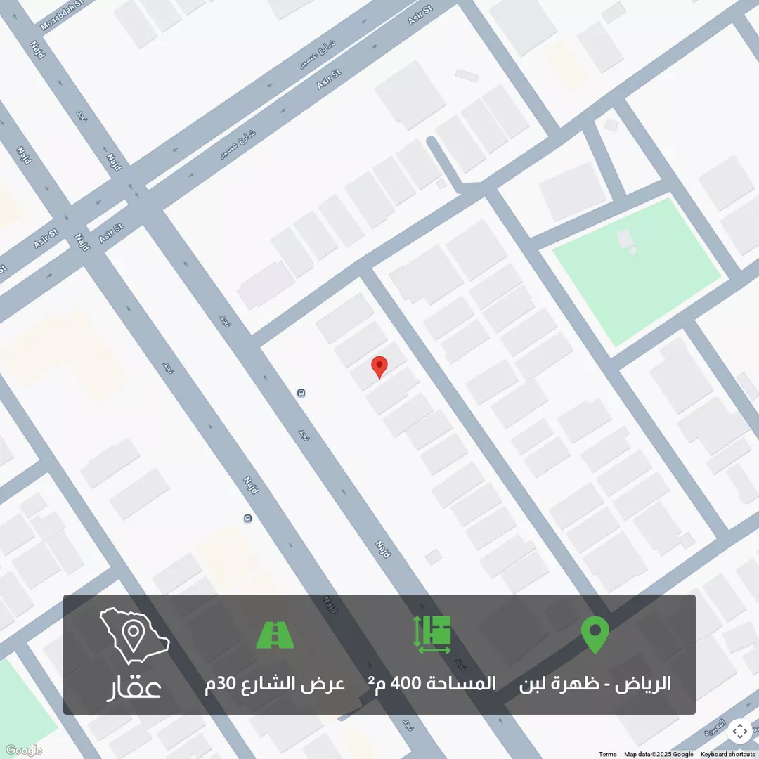 أرض للبيع في شارع النبقين, حي ظهرة لبن, مدينة الرياض, منطقة الرياض 1 صورة