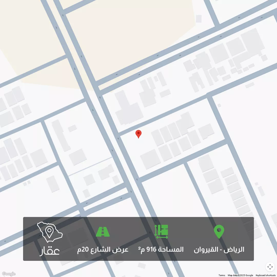 أرض للبيع في شارع الامير عبدالله بن فيصل بن فرحان ال سعود, حي القيروان, مدينة الرياض, منطقة الرياض 1 صورة