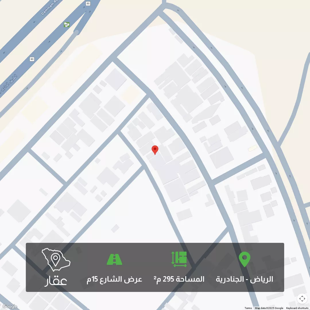 أرض للبيع في شارع رقم 179, حي الجنادرية, مدينة الرياض, منطقة الرياض 1 صورة