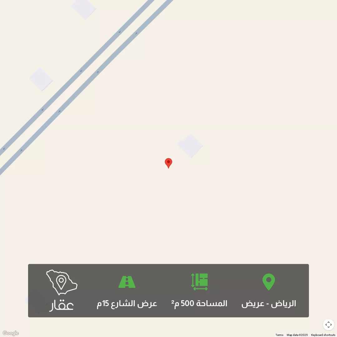 أرض للبيع في حي عريض, مدينة الرياض, منطقة الرياض 1 صورة