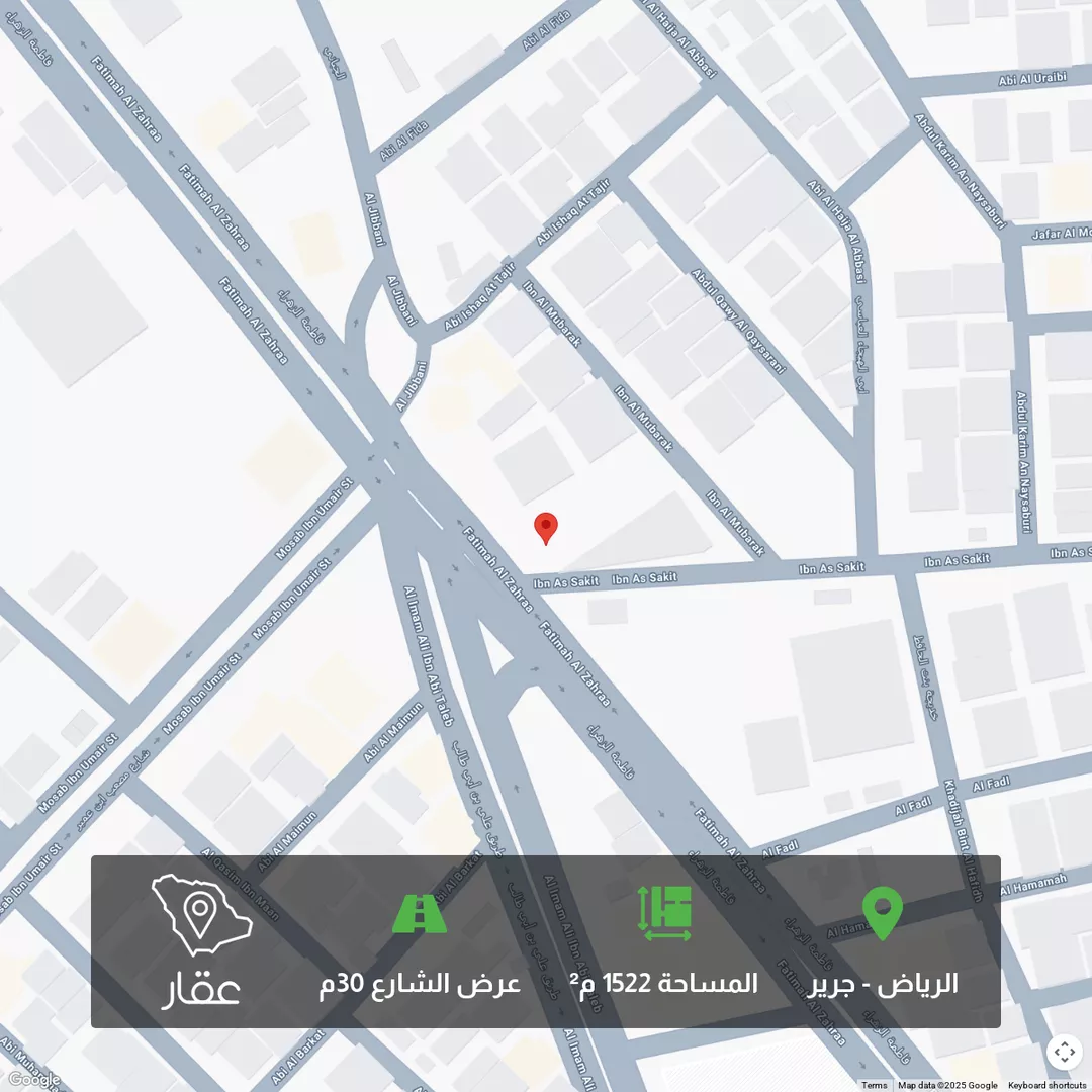 أرض للبيع في شارع فاطمة الزهراء ، حي جرير ، الرياض ، منطقة الرياض 1 صورة