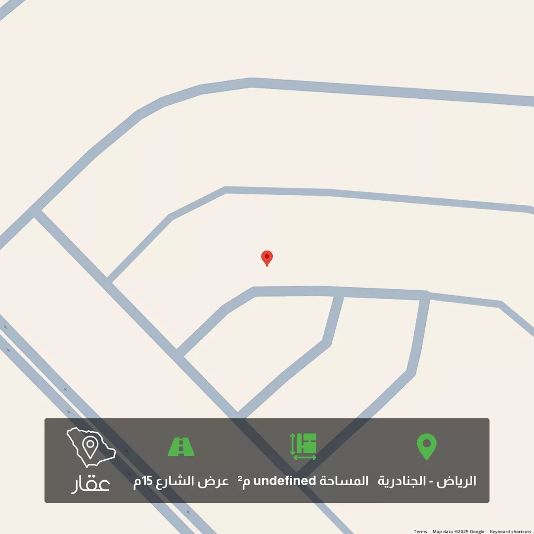 أرض للبيع في شارع العمره ، حي الجنادرية ، الرياض ، منطقة الرياض 1 صورة