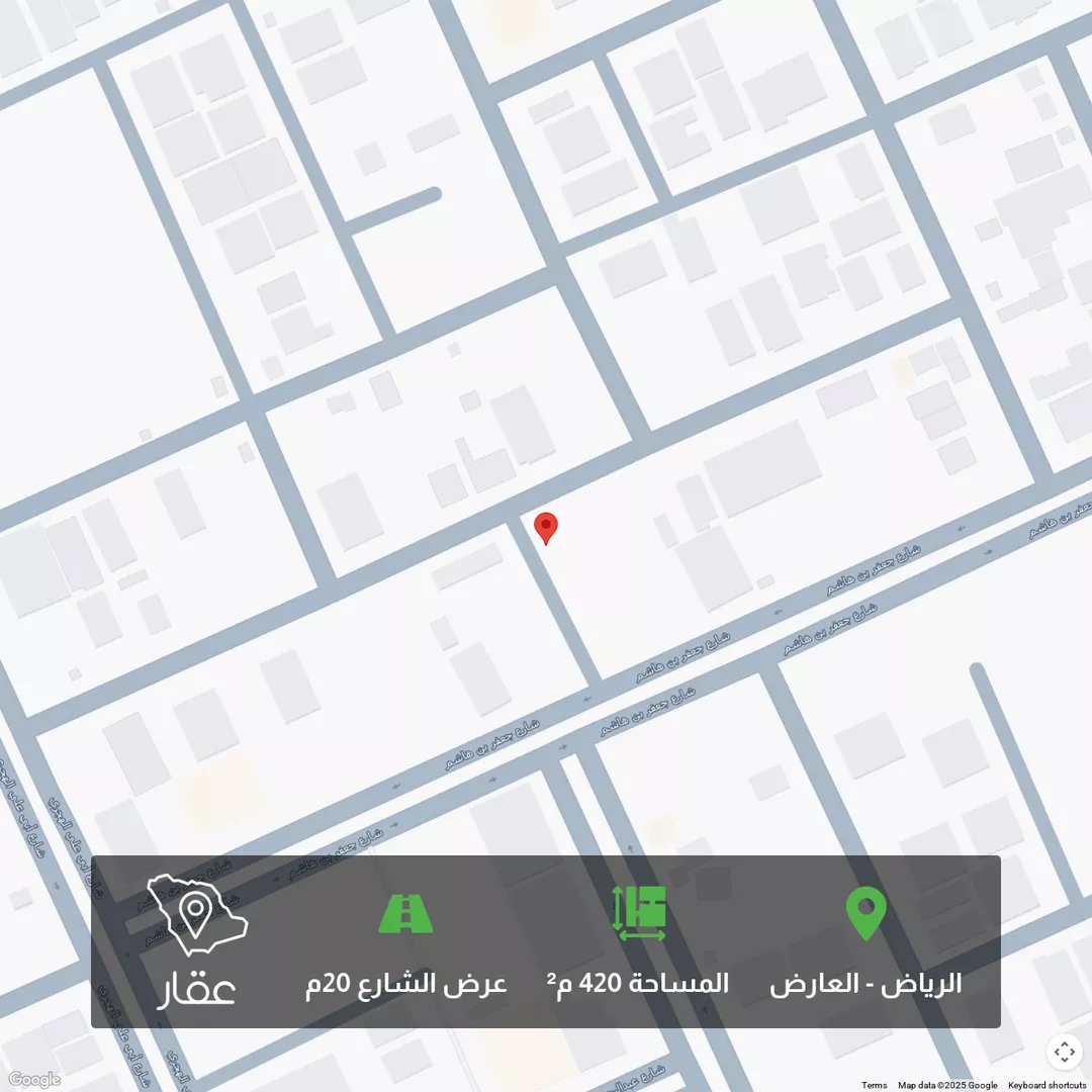 أرض للبيع في شارع عبدالصمد بن محمد, حي العارض, مدينة الرياض, منطقة الرياض 1 صورة