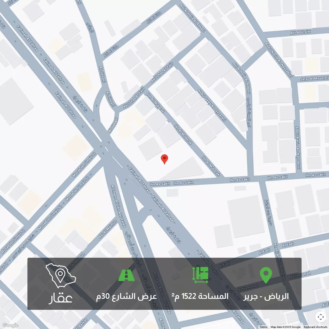 أرض للبيع في شارع فاطمة الزهراء, حي جرير, مدينة الرياض, منطقة الرياض 1 صورة