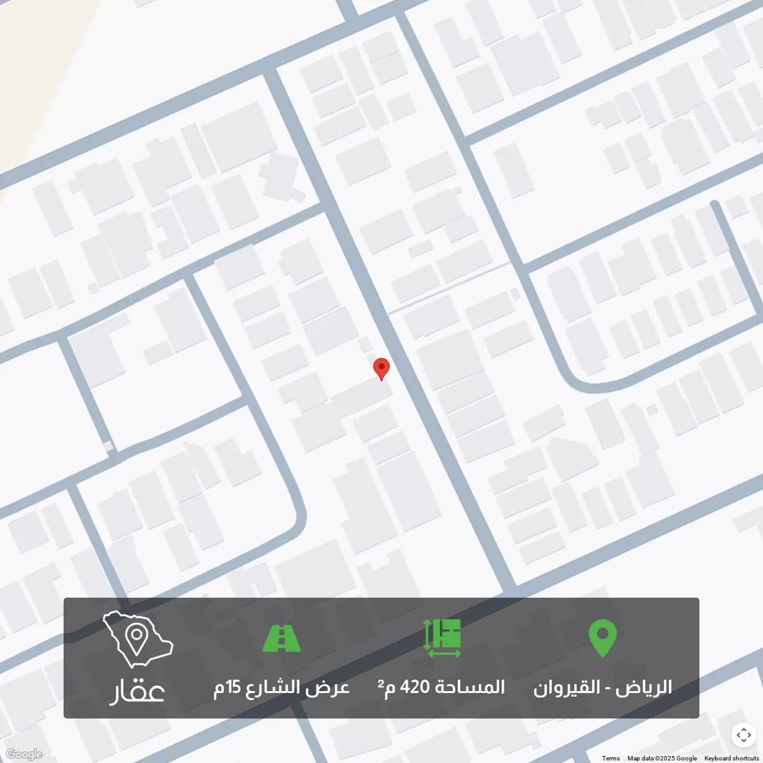 أرض للبيع في شارع جعفر بن محمد البيتي, حي القيروان, مدينة الرياض, منطقة الرياض 1 صورة