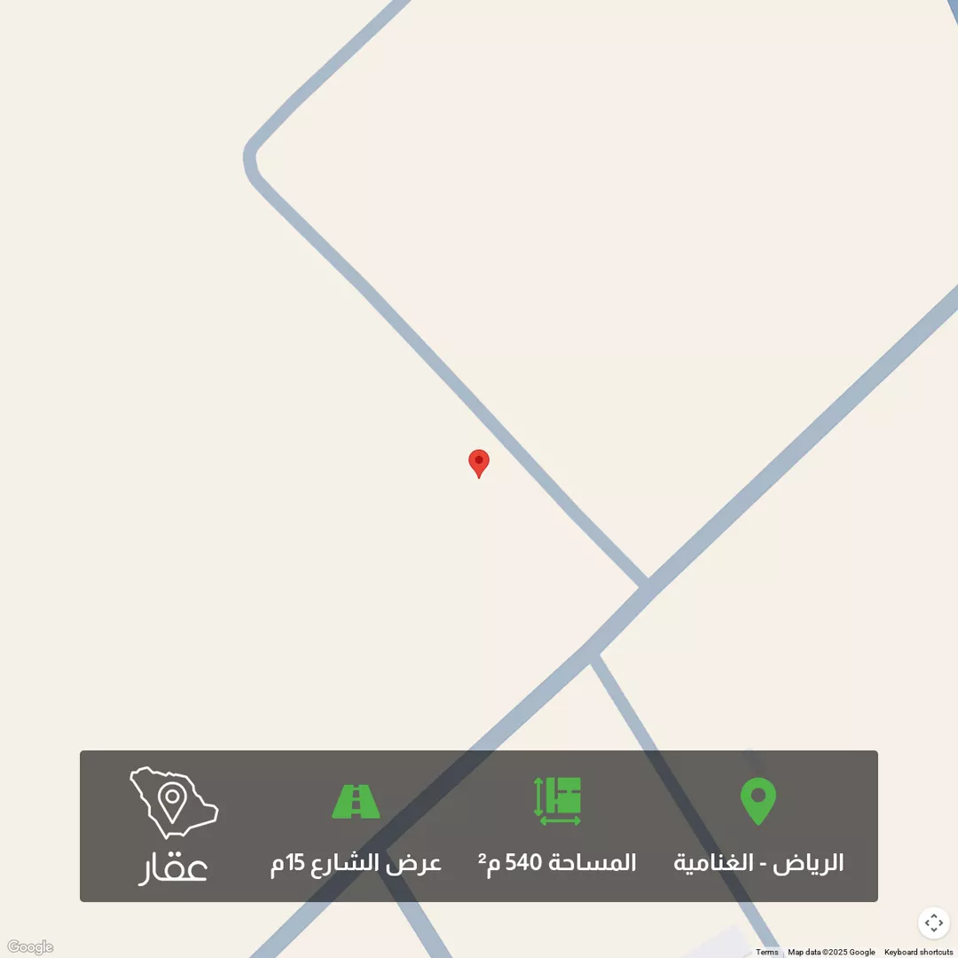 أرض للبيع في حي الغنامية, مدينة الرياض, منطقة الرياض 1 صورة