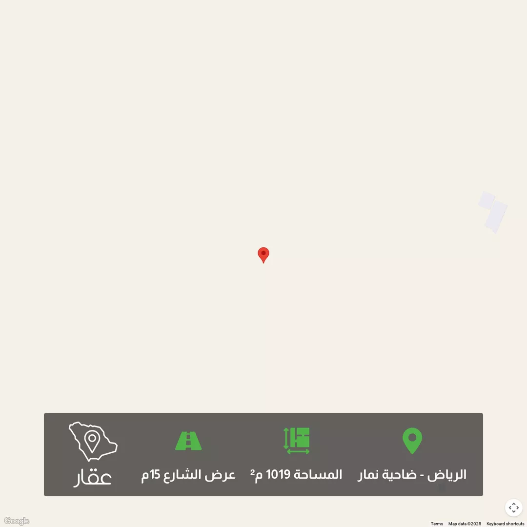 أرض للبيع في شارع شارع, حي ضاحية نمار, مدينة الرياض, منطقة الرياض 1 صورة