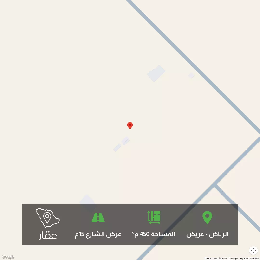 أرض للبيع في حي عريض, مدينة الرياض, منطقة الرياض 1 صورة