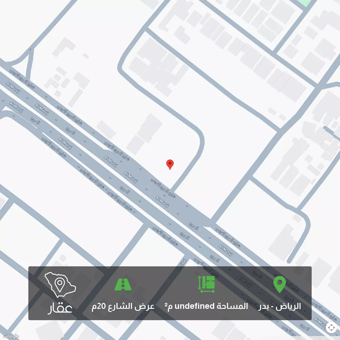 أرض للبيع في شارع المروج ، حي بدر ، الرياض ، منطقة الرياض 1 صورة