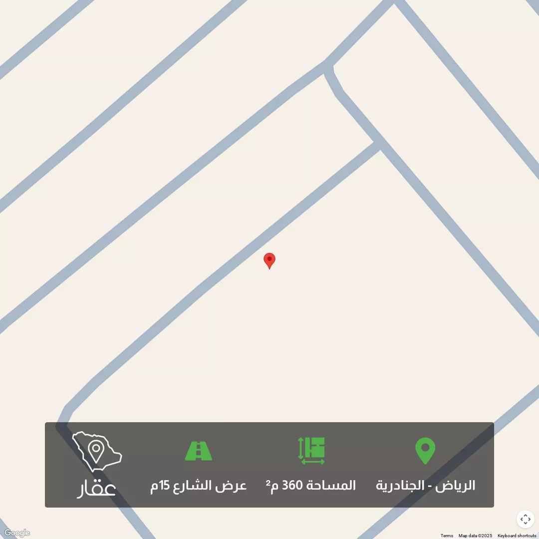 أرض للبيع في حي الجنادرية, مدينة الرياض, منطقة الرياض 1 صورة