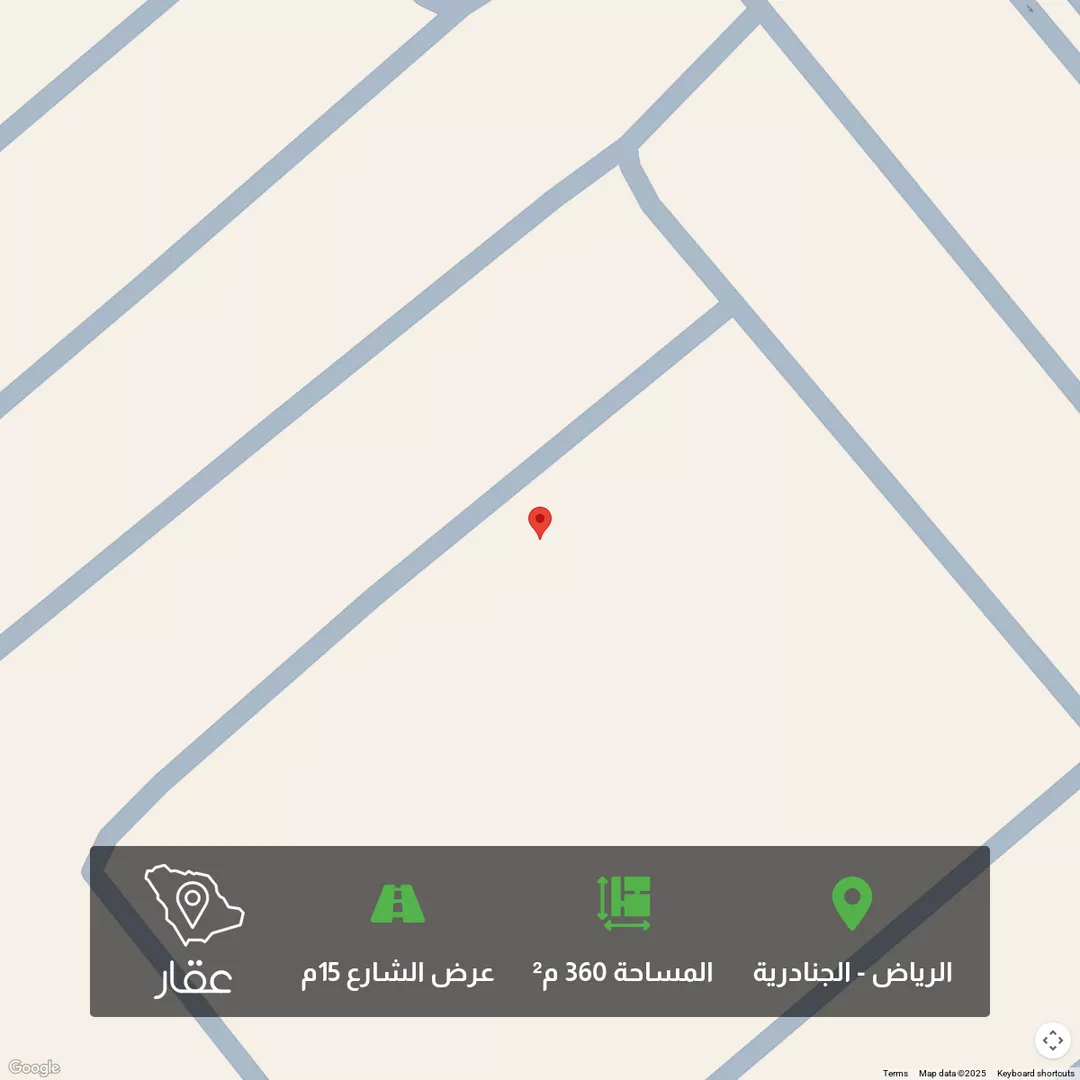 أرض للبيع في حي الجنادرية, مدينة الرياض, منطقة الرياض 1 صورة