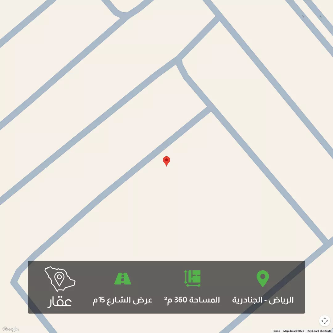 أرض للبيع في حي الجنادرية, مدينة الرياض, منطقة الرياض 1 صورة