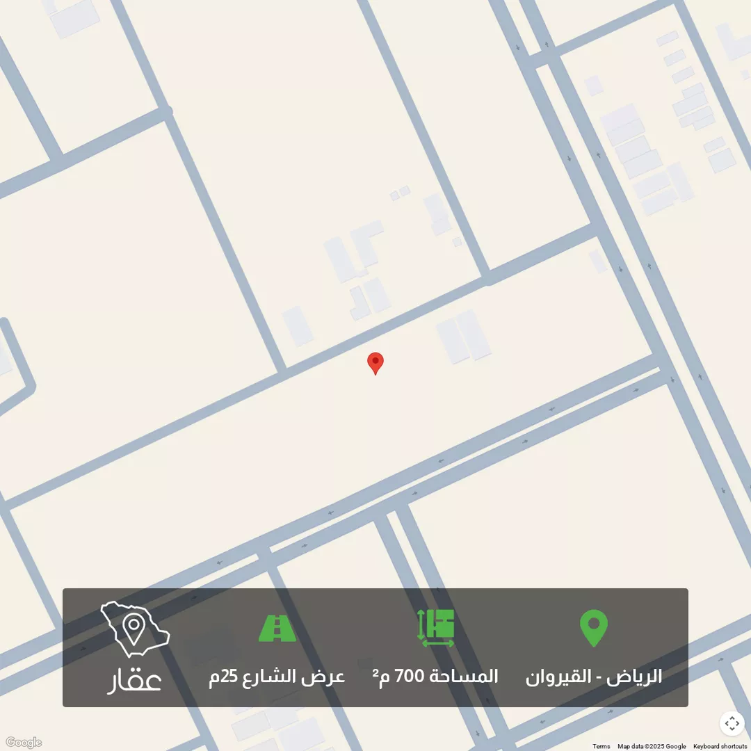 أرض للبيع في شارع عمر بن حسين, حي القيروان, مدينة الرياض, منطقة الرياض 1 صورة