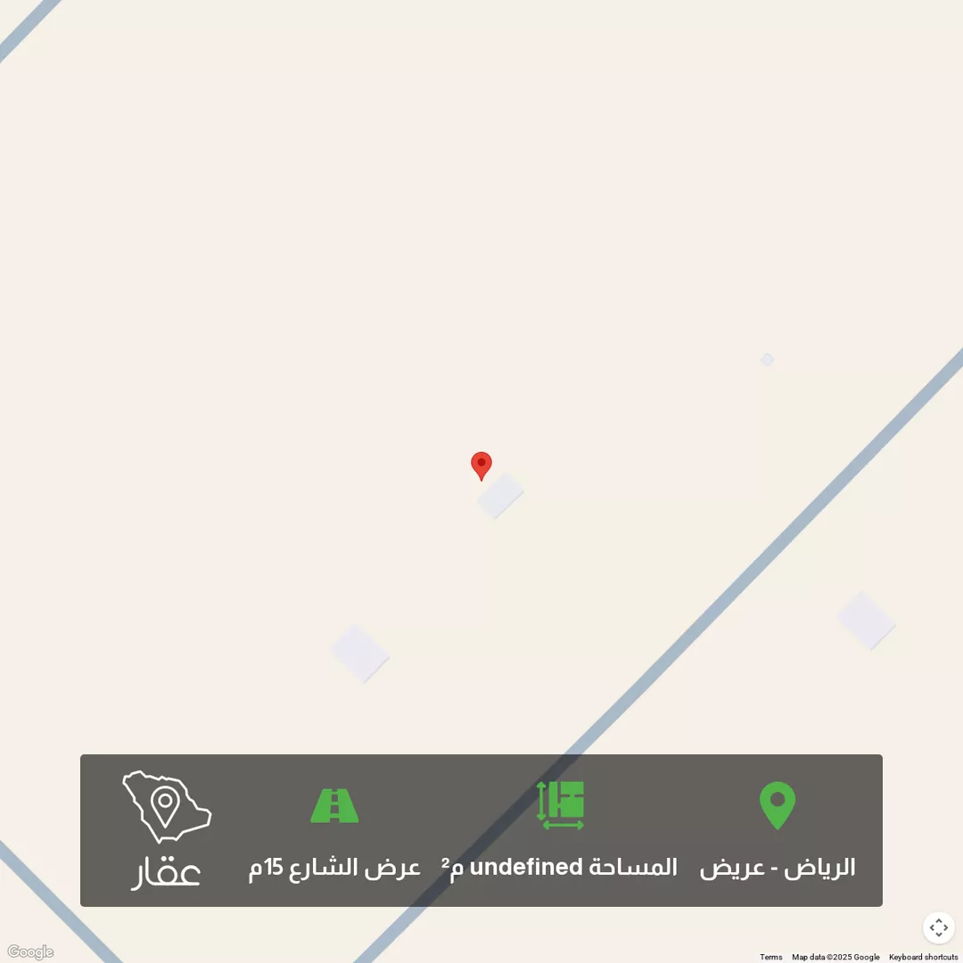 أرض للبيع في شارع احمد بن محمد الجزري ، حي عريض ، الرياض ، منطقة الرياض 1 صورة