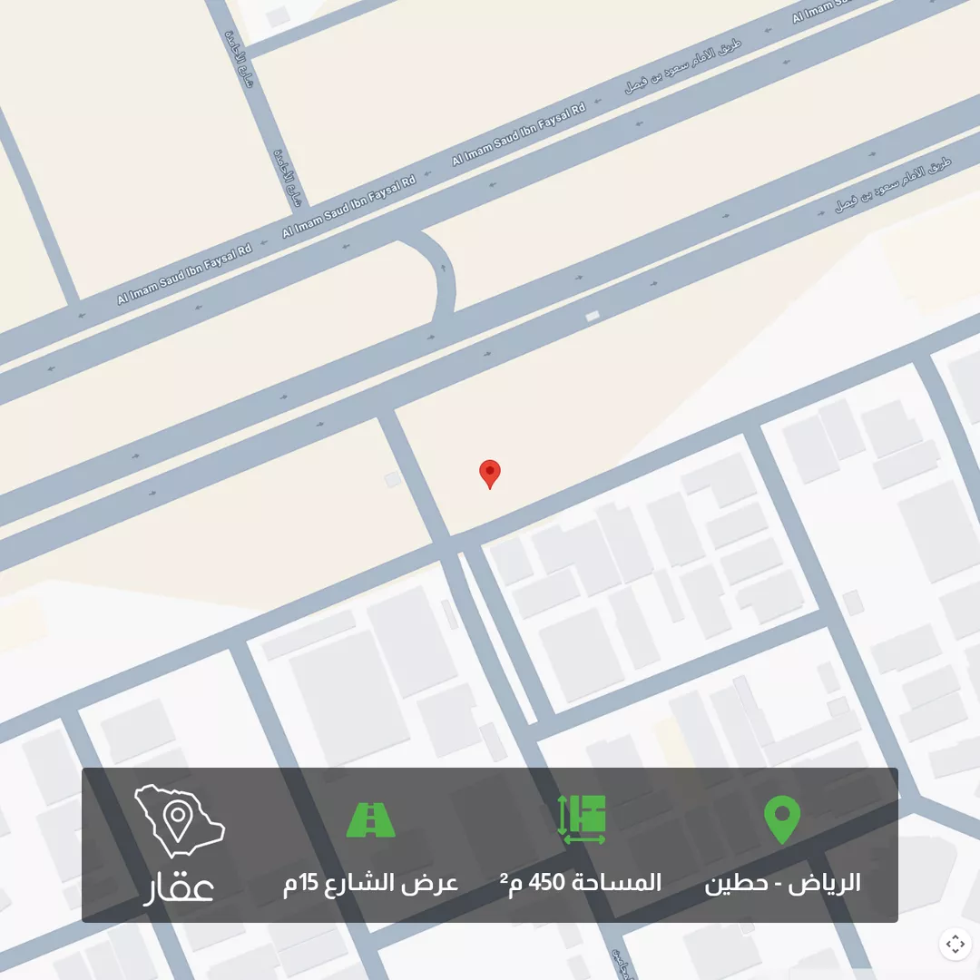 أرض للبيع في شارع طريق الامام سعود بن فيصل, حي حطين, مدينة الرياض, منطقة الرياض 1 صورة