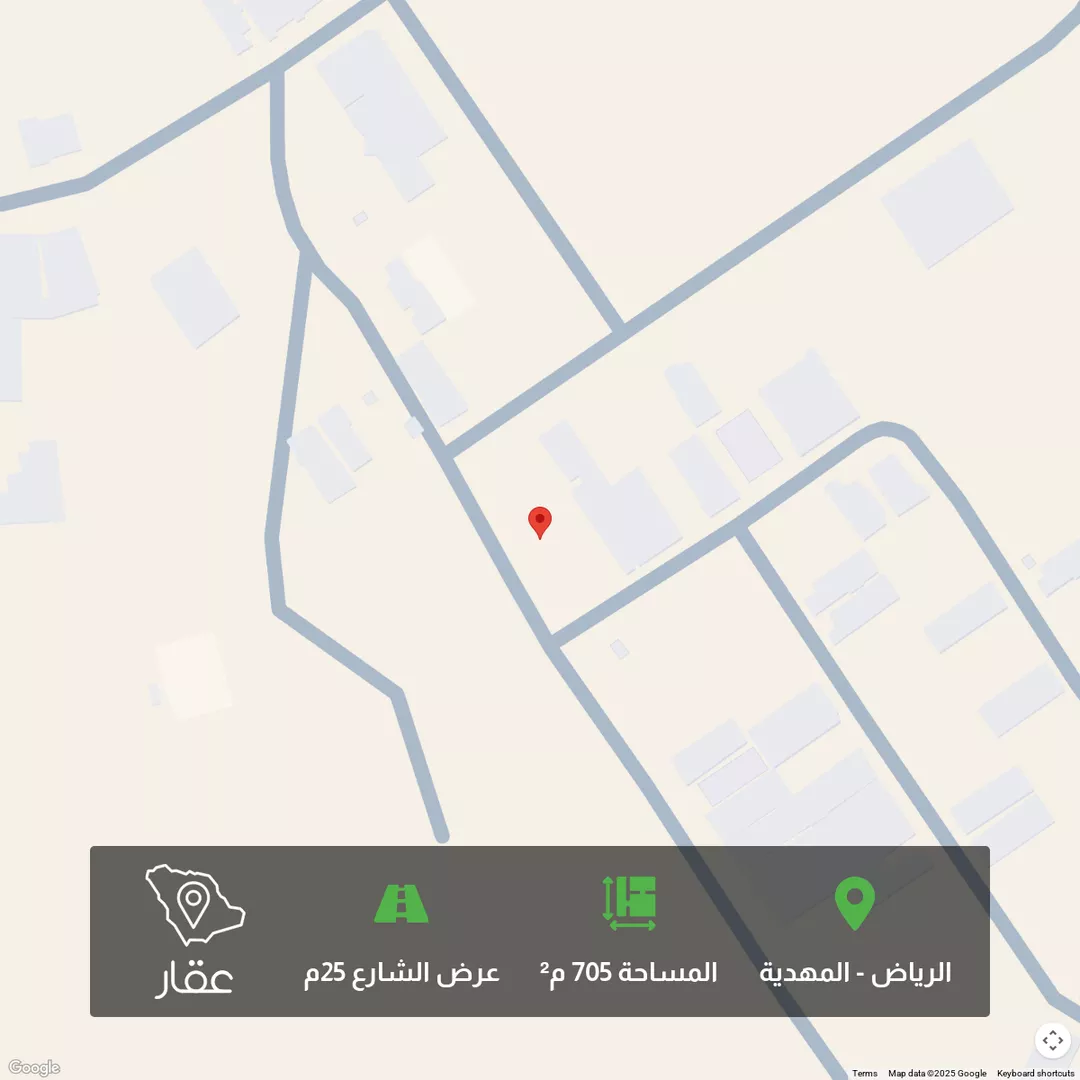أرض للبيع في شارع الدِّرع ، حي المهدية ، الرياض ، منطقة الرياض 1 صورة