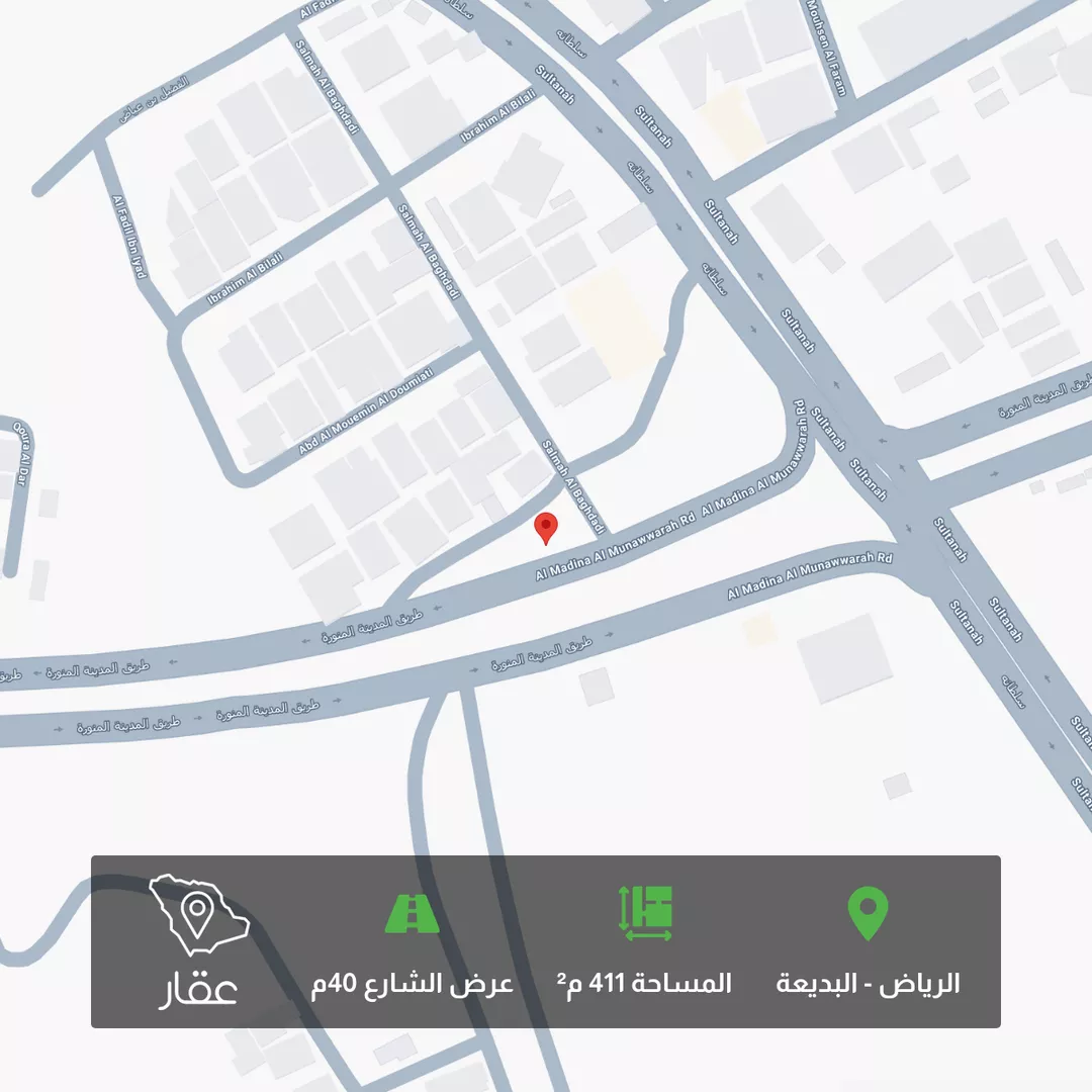 أرض للبيع في حي البديعة, مدينة الرياض, منطقة الرياض 1 صورة