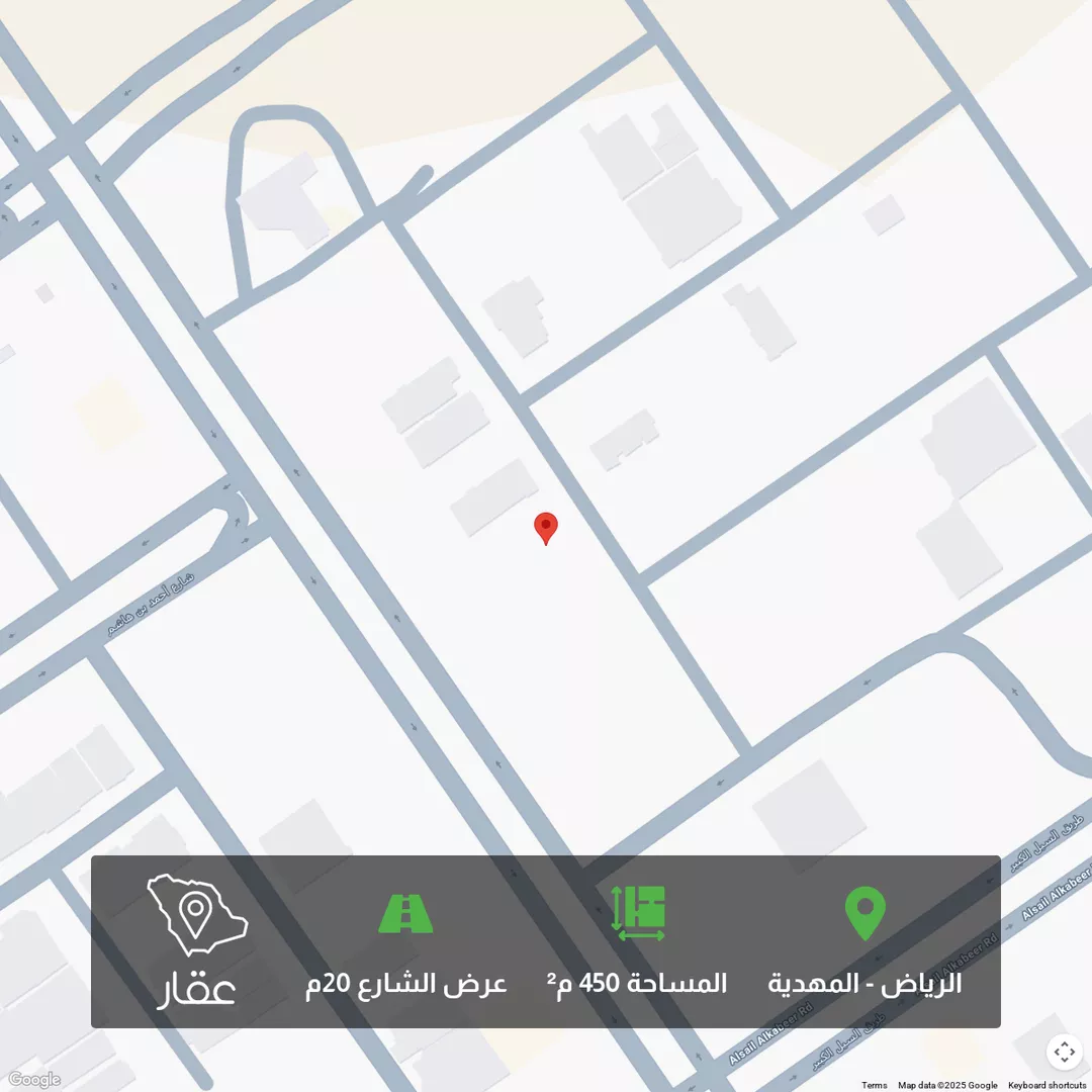 أرض للبيع في شارع درة بنت عثمان الحلاوي, حي المهدية, مدينة الرياض, منطقة الرياض 1 صورة