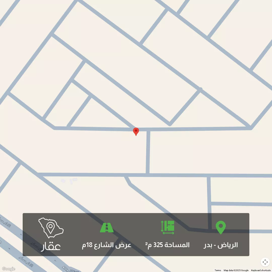 أرض للبيع في شارع 00000, حي بدر, مدينة الرياض, منطقة الرياض 1 صورة