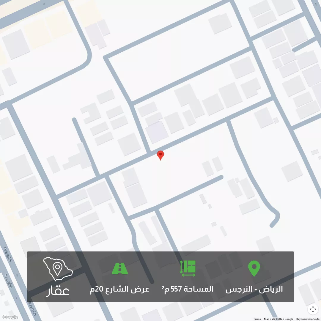 أرض للبيع في شارع عبدالله بن صدقة, حي النرجس, مدينة الرياض, منطقة الرياض 1 صورة