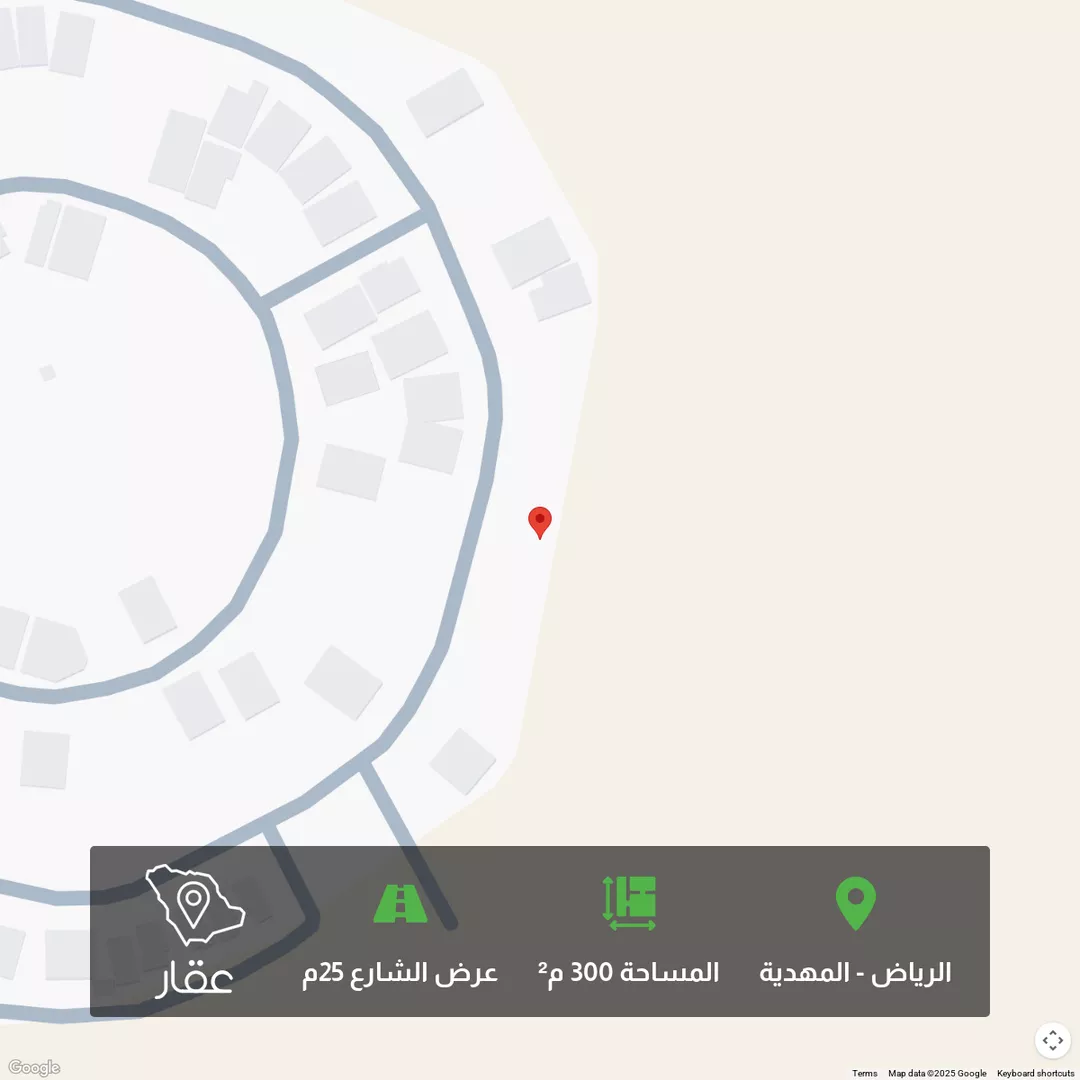 أرض للبيع في شارع فؤاد محمد عمر توفيق, حي المهدية, مدينة الرياض, منطقة الرياض 1 صورة