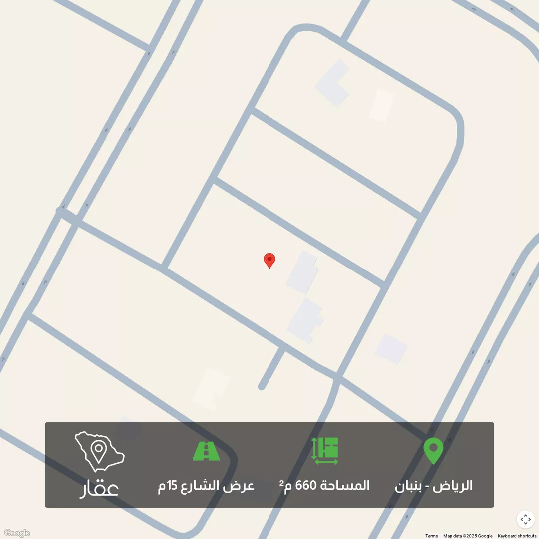أرض للبيع في شارع طريف, حي الوادي, مدينة امارة منطقة الرياض - الجبيله, منطقة الرياض 1 صورة