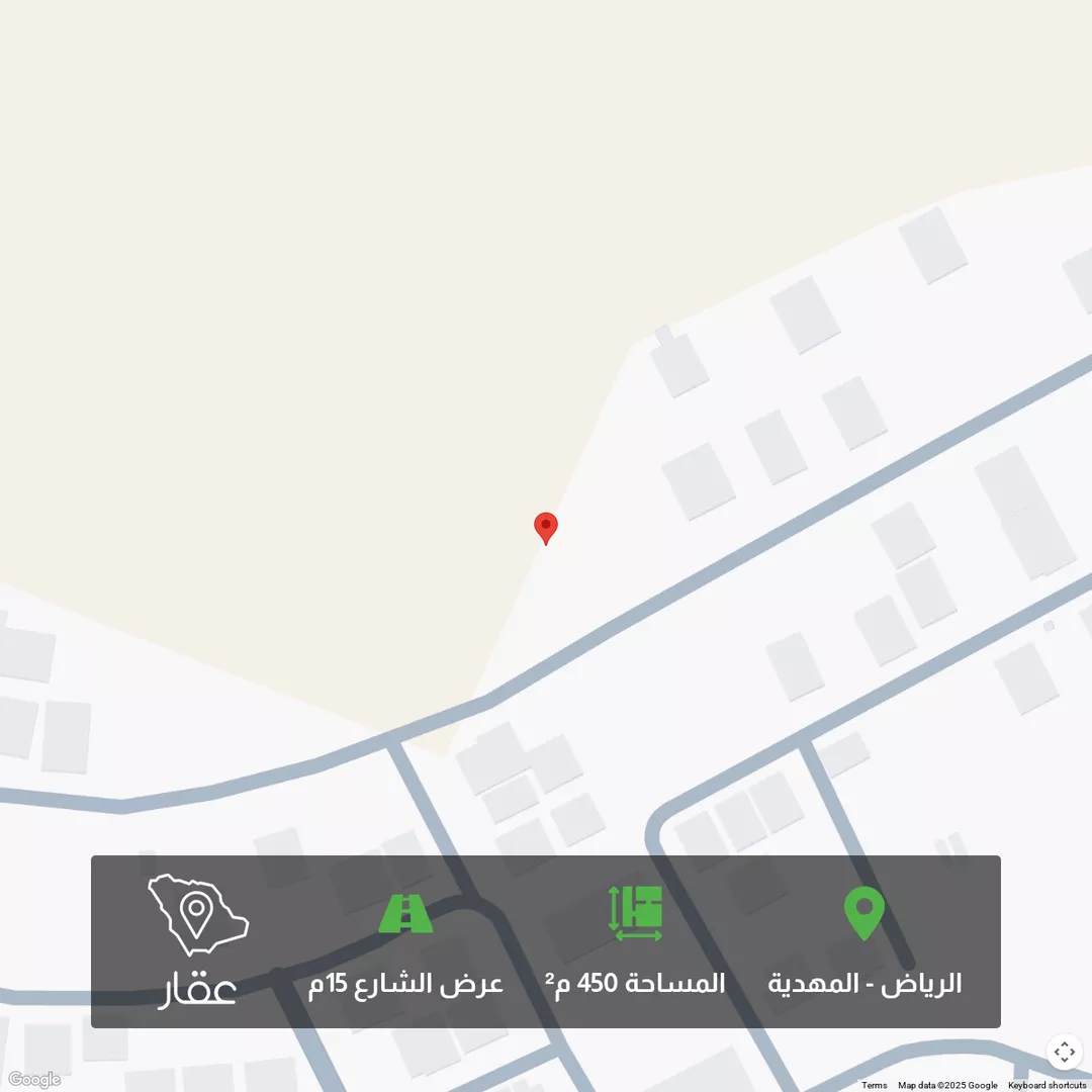 أرض للبيع في شارع ابن مطير, حي المهدية, مدينة الرياض, منطقة الرياض 1 صورة