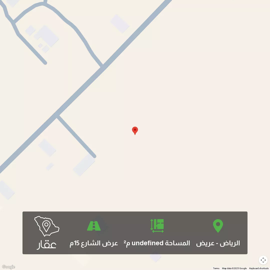 أرض للبيع في شارع عين الراحة ، حي عريض ، الرياض ، منطقة الرياض 1 صورة