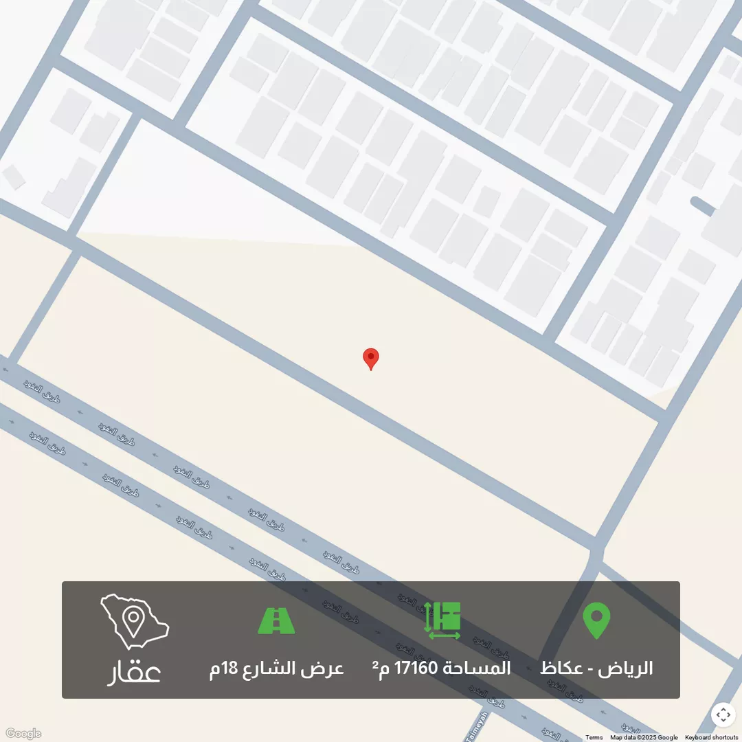 أرض للبيع في شارع درنة, حي عكاظ, مدينة الرياض, منطقة الرياض 1 صورة