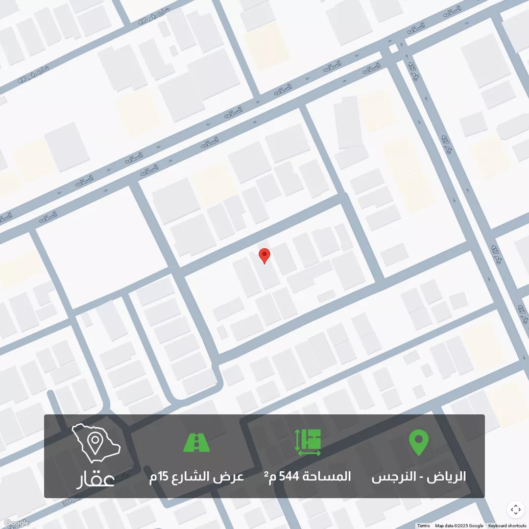 أرض للبيع في شارع رقم 398, حي النرجس, مدينة الرياض, منطقة الرياض 1 صورة