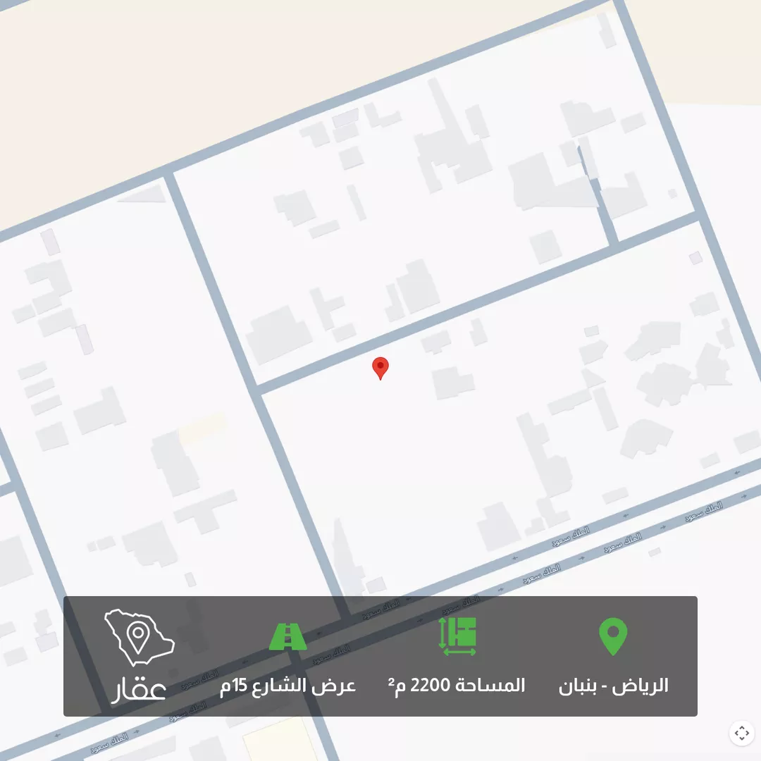 أرض للبيع في شارع الملك سعود بن عبدالعزيز, حي عقرباء, مدينة امارة منطقة الرياض - الجبيله, منطقة الرياض 1 صورة