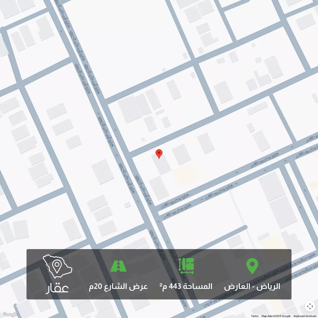 أرض للبيع في شارع عبدالصمد بن محمد, حي العارض, مدينة الرياض, منطقة الرياض 1 صورة