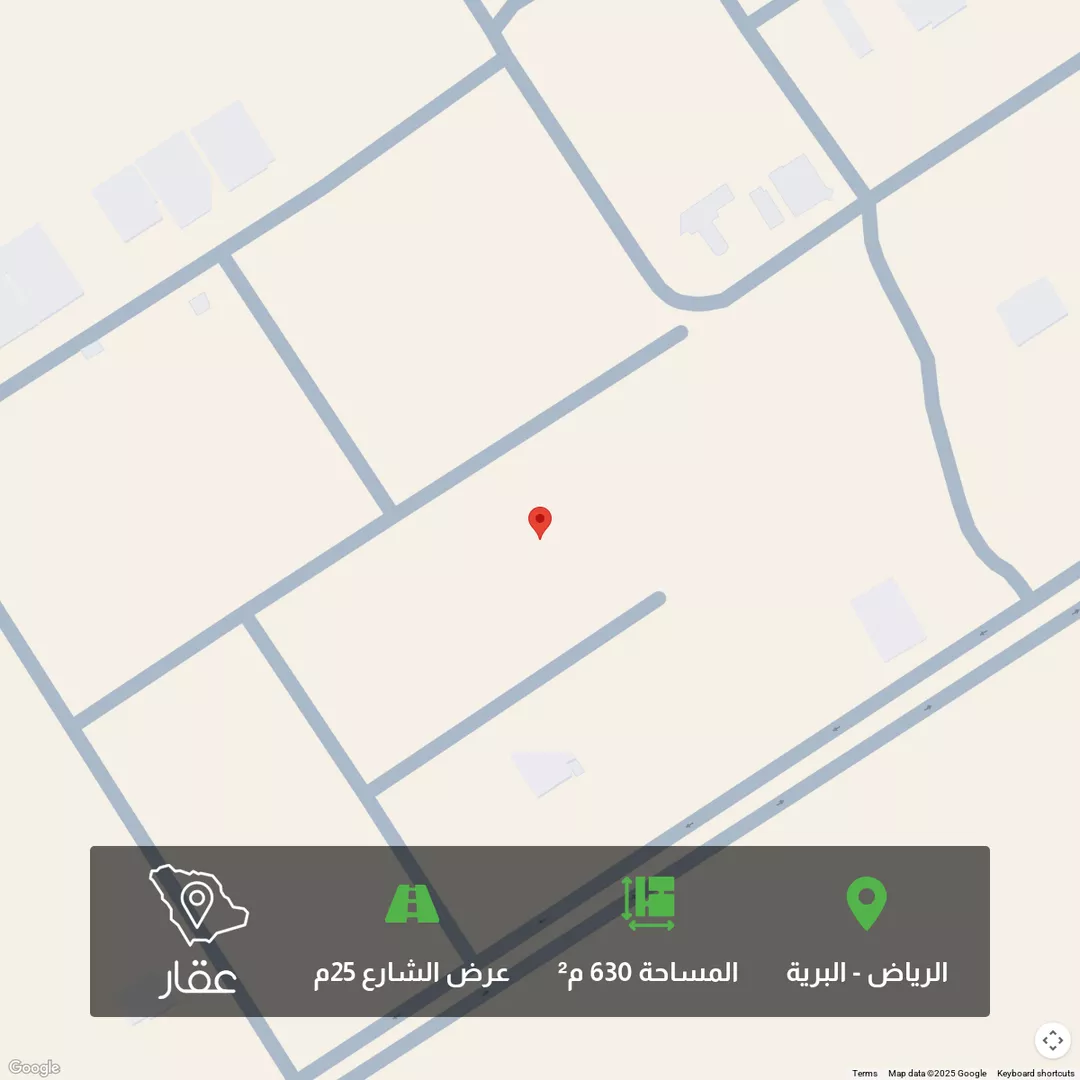 أرض للبيع في شارع الحسن ابن هيثم, حي البرية, مدينة الرياض, منطقة الرياض 1 صورة