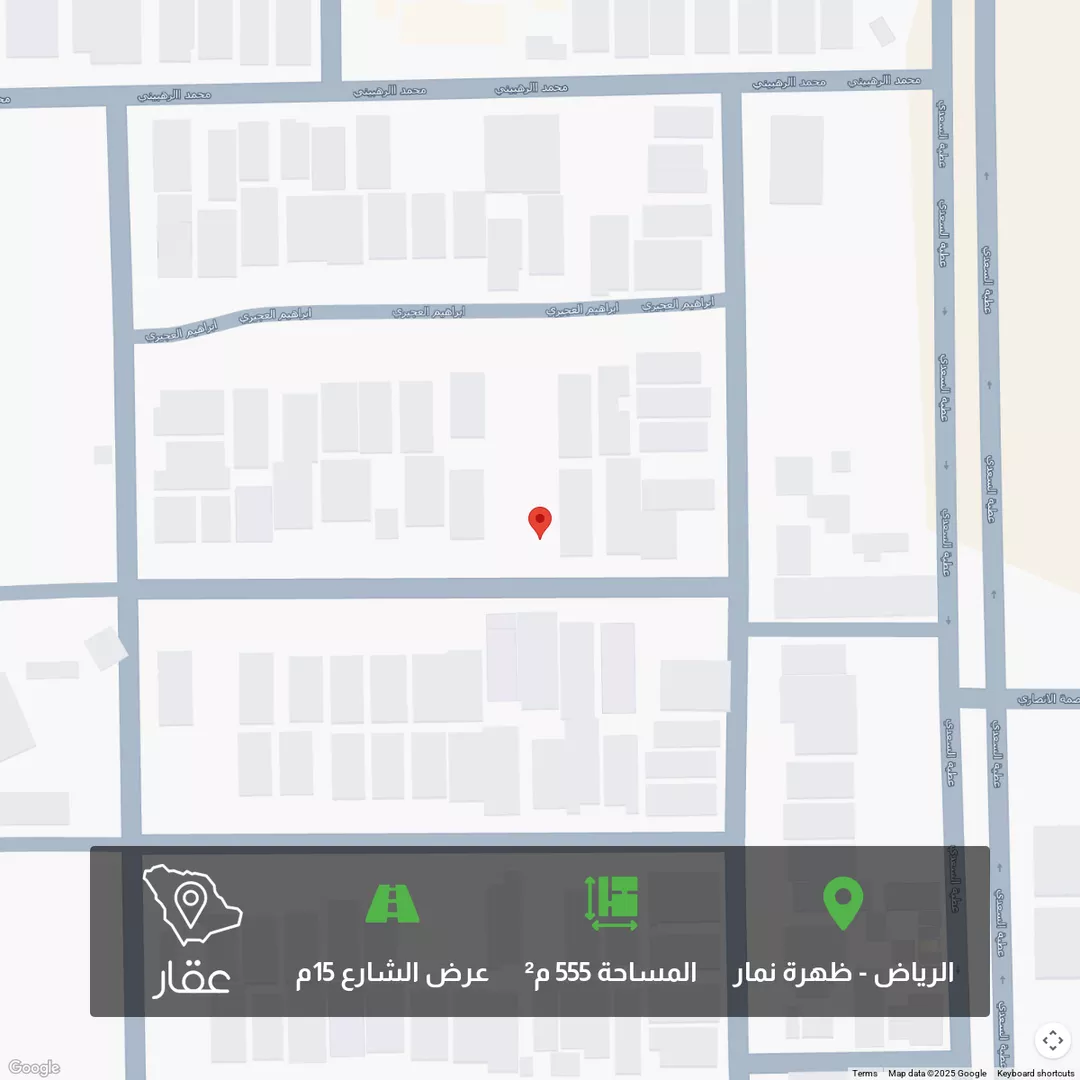 أرض للبيع في شارع عبدالله لبني, حي العوالي, مدينة الرياض, منطقة الرياض 1 صورة