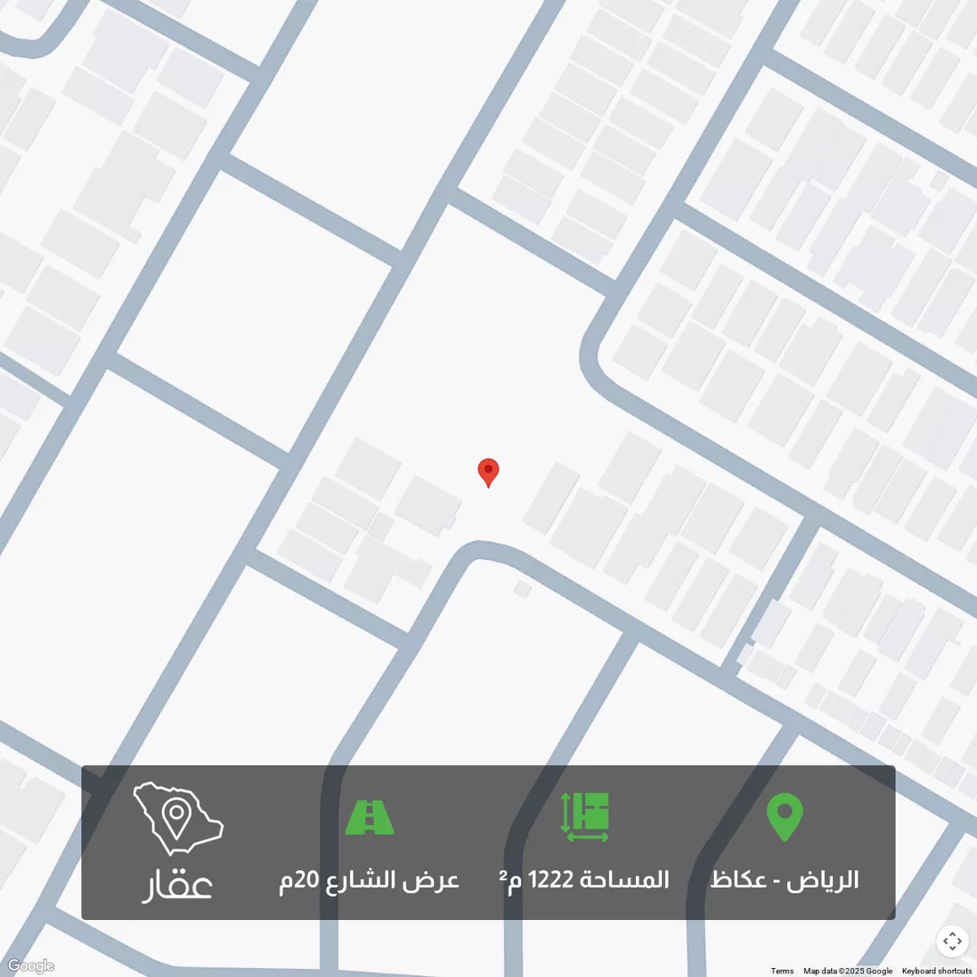 أرض للبيع في شارع أبي النجاء بن الضياء, حي عكاظ, مدينة الرياض, منطقة الرياض 1 صورة