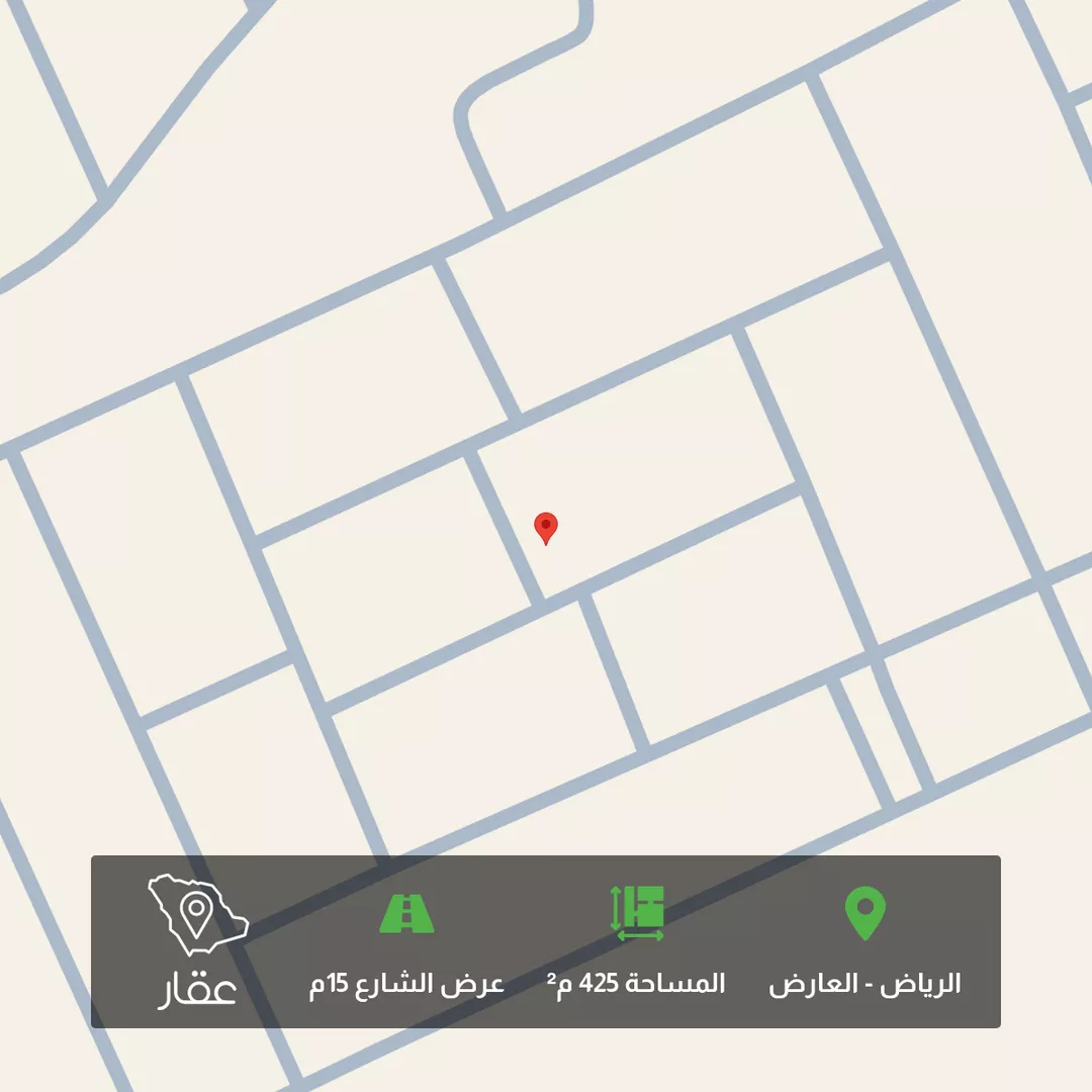 أرض للبيع في شارع محمود الفروضي, حي العارض, مدينة الرياض, منطقة الرياض 1 صورة
