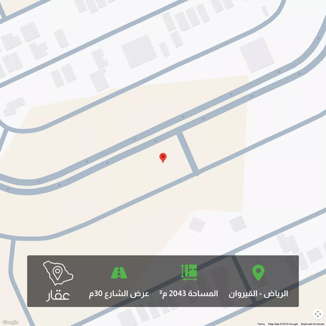 أرض للبيع في شارع عبدالرحمن بن عبدالقادر فقيه, حي القيروان, مدينة الرياض, منطقة الرياض 1 صورة