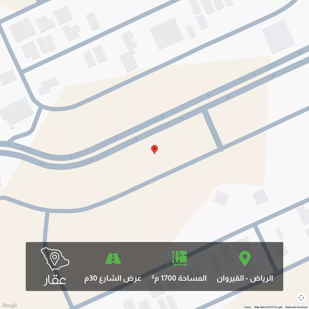 أرض للبيع في شارع عبدالرحمن بن عبدالقادر فقيه, حي القيروان, مدينة الرياض, منطقة الرياض 1 صورة