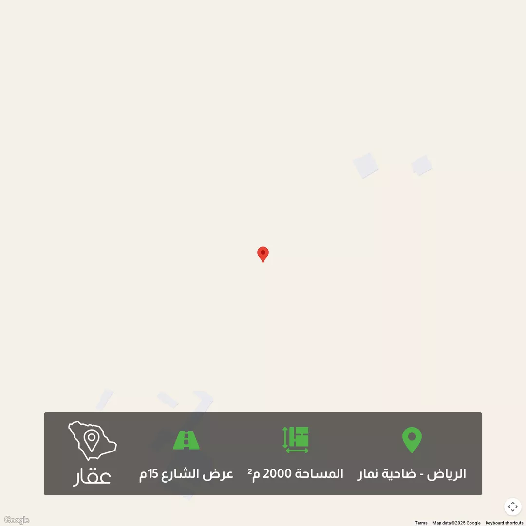 أرض للبيع في ضاحية نمار ، الرياض ، منطقة الرياض 1 صورة