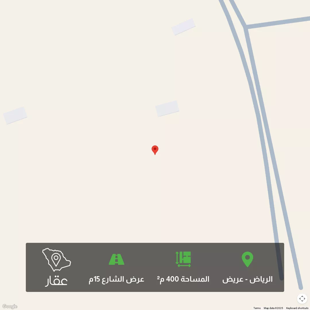 أرض للبيع في حي عريض, مدينة الرياض, منطقة الرياض 1 صورة