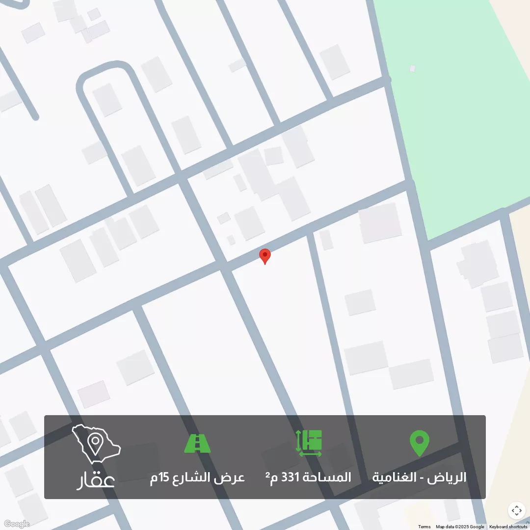 أرض للبيع في شارع جمال الدين التميمي, حي الغنامية, مدينة الرياض, منطقة الرياض 1 صورة