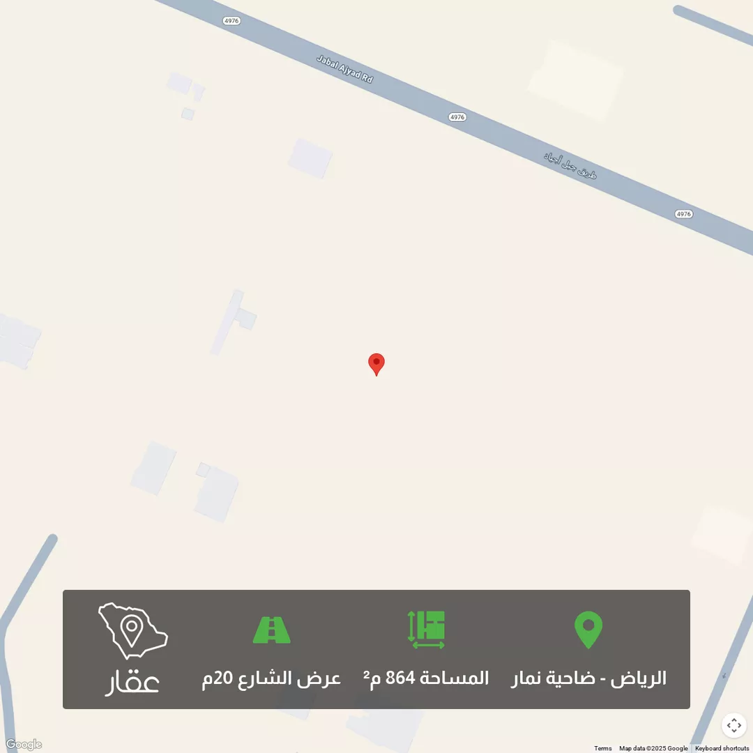 أرض للبيع في شارع جبل اجياد ، حي ضاحية نمار ، الرياض ، منطقة الرياض 1 صورة