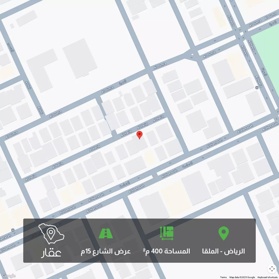 أرض للبيع في شارع الحريق, حي الملقا, مدينة الرياض, منطقة الرياض 1 صورة