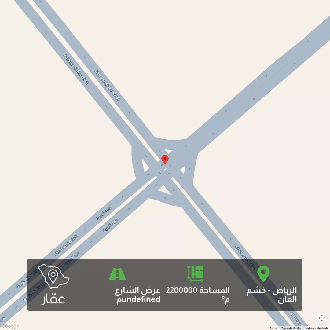أرض للبيع في شارع شبه الجزيرة ، حي خشم العان ، الرياض ، منطقة الرياض 1 صورة