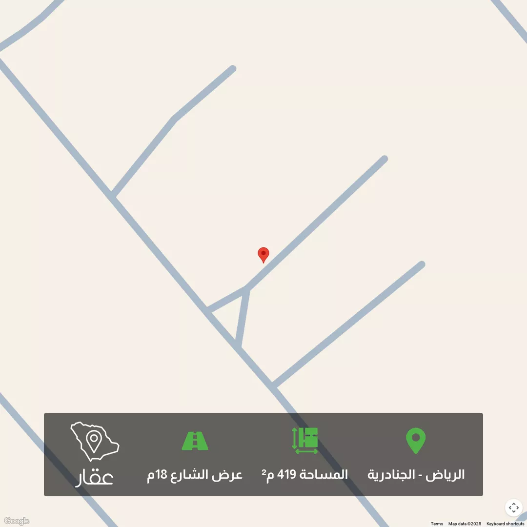 أرض للبيع في شارع الضياء ، حي الجنادرية ، الرياض ، منطقة الرياض 1 صورة