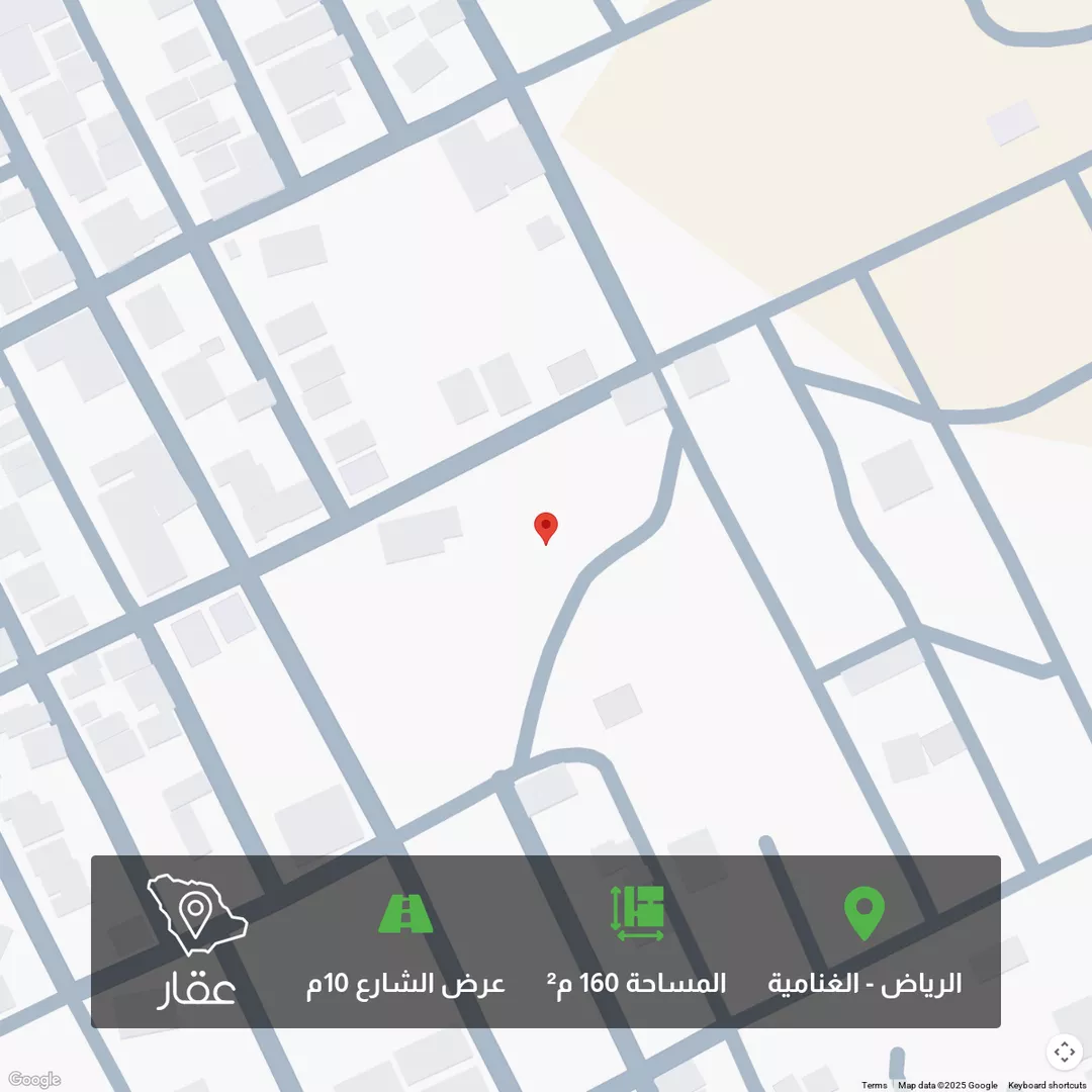 أرض للبيع في شارع الانتفاضه, حي الغنامية, مدينة الرياض, منطقة الرياض 1 صورة