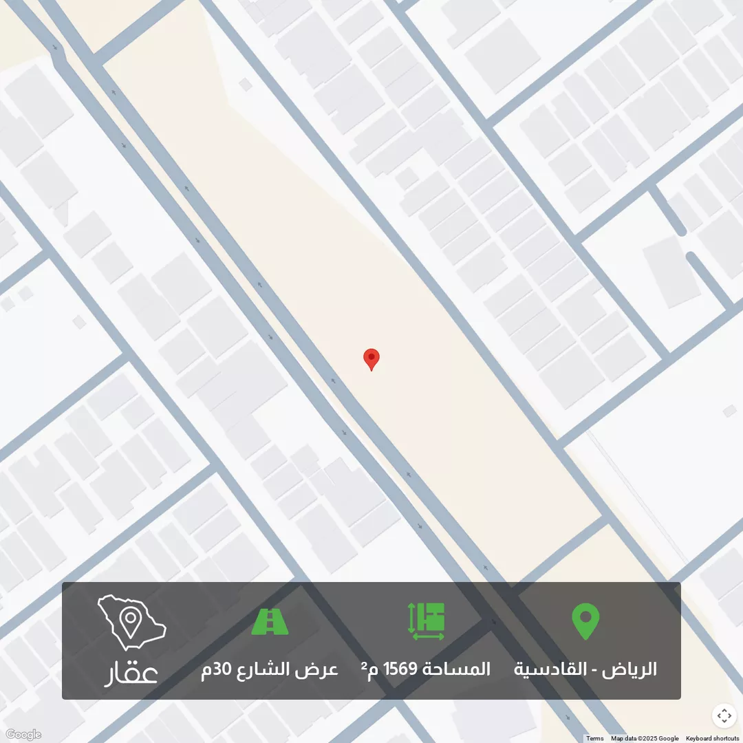 أرض للبيع في شارع وادي زمزم ، حي القادسية ، الرياض ، منطقة الرياض 1 صورة