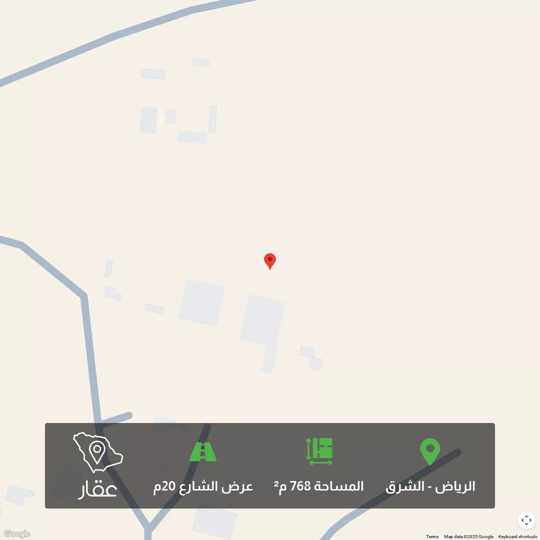 أرض للبيع في شارع وادي بيشه ، حي الزاهر ، الرياض ، منطقة الرياض 1 صورة